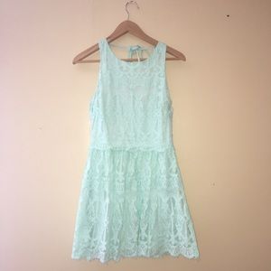 Teal summer dress